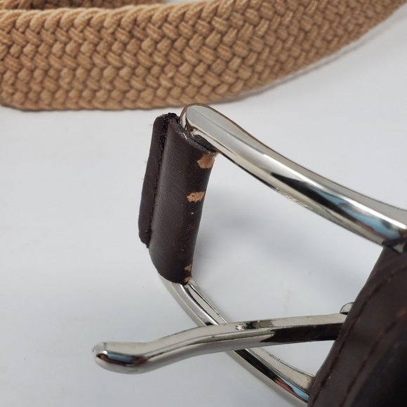 BULLIANT BELT LOT OF 2 STRETCH WOVEN FABRIC BELTS KHAKI & ARMY GREEN MEN OS - Picture 5 of 14